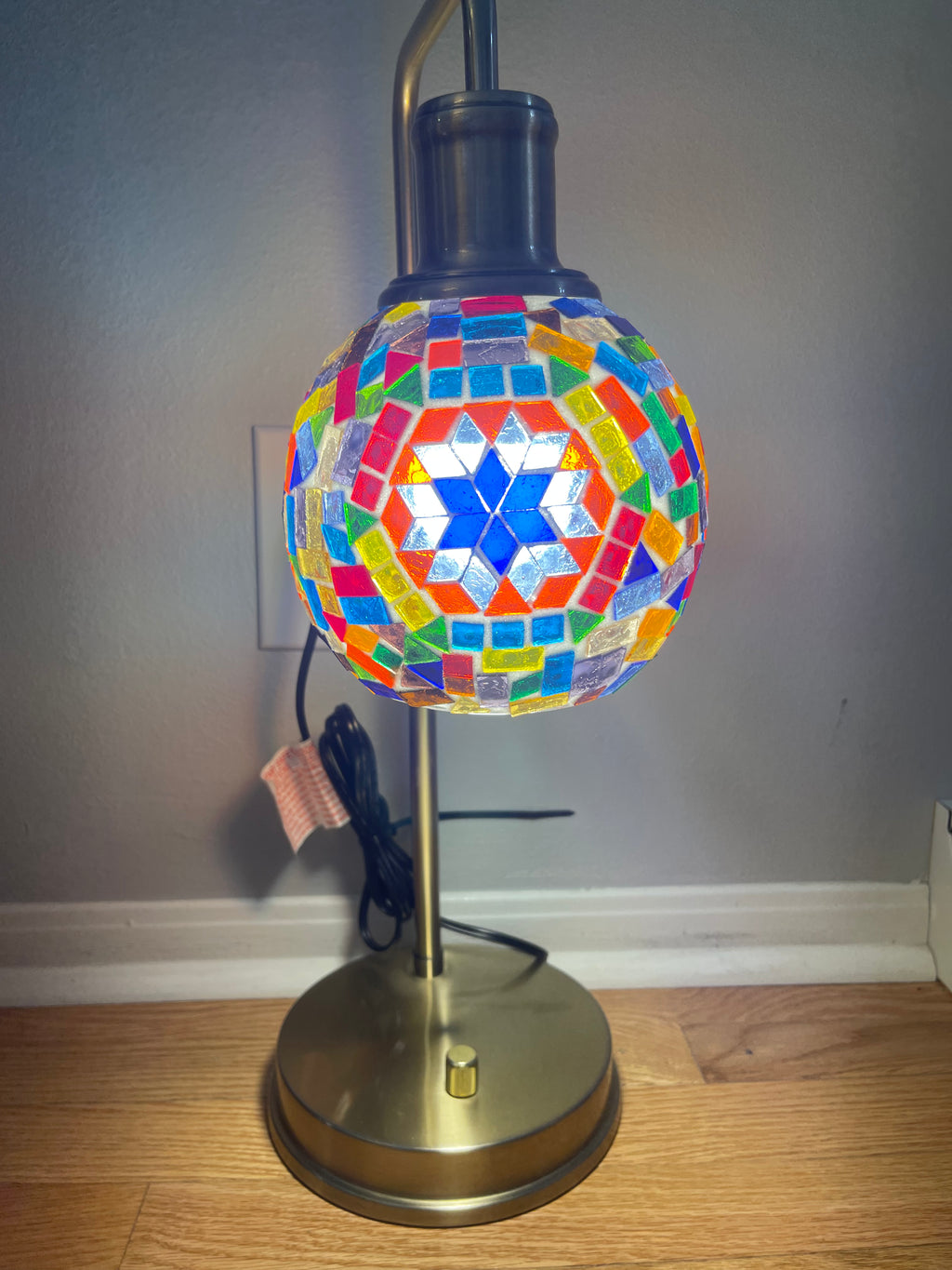Mosaic desktop lamp